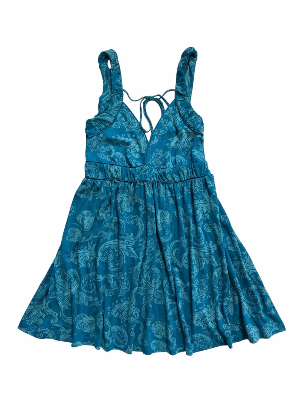 Y2K Apple Bottoms Blue Paisley Dress
